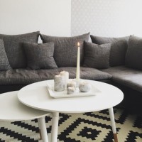 Sema Hanım'ın siyah-beyaz vurgulu İskandinav stil evi..