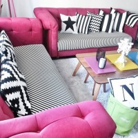 Pembe, mavi ve sarılarla rengarenk bir yaşam