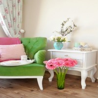 Farklı stiller barındıran zarif bir dekor..