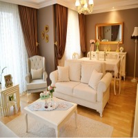 Melek Hanım'ın pastel yeşil ve toprak tonlarında harika evi