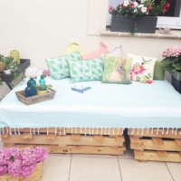 Paletlerden harika bir bahçe takımı