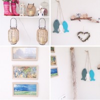 Gülseren Hanım'ın dekoratif objeleri ve çiçekleri