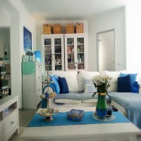 Gökçe Hanım'ın akdeniz esintileriyle dolu evinde mavinin 50 tonu