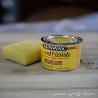 Ikea Besta raf ünitesinden ahşap konsol 