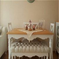 Seda Hanım'ın doğal tonlardaki huzur verici evi