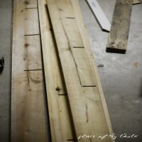 Ikea Besta raf ünitesinden ahşap konsol 