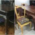 Yeniden yaratılmış venge mobilyalar. Burcu hanımın harika dönüşümü..