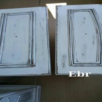 Ebru hanım'ın eskitme boyadığı dolabı