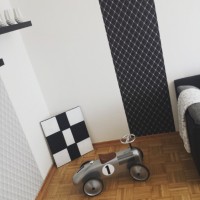 Sema Hanım'ın siyah-beyaz vurgulu İskandinav stil evi..