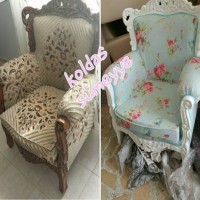 Baştan sona ev sahibinin emeğiyle yenilenmiş bir oturma odası..