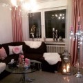 Sultan hanımın siyahı, pembe vurguyla yumuşattığı romantik evi..