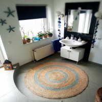 Gökçe Hanım'ın akdeniz esintileriyle dolu evinde mavinin 50 tonu