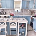 Özge Hanım'ın Pastel Mavi ve Pembeli Renkli Mutfağı