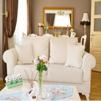 Melek Hanım'ın pastel yeşil ve toprak tonlarında harika evi