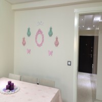 Ev gezmesi - Pembe ağırlıklı modern ve country karışımı bir ev