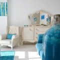 Nil hanımın krem ve turkuaz uyumunda, küçük alanda dingin ve ferah evi