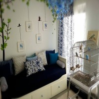 Gökçe Hanım'ın akdeniz esintileriyle dolu evinde mavinin 50 tonu