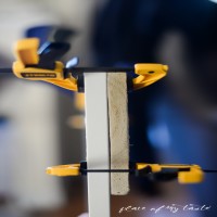 Ikea Besta raf ünitesinden ahşap konsol 