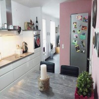 Fotolarına bakması bile içimizi ısıtan pembe ve gri ağırlıklı ev