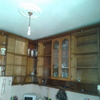 Nurcan Hanım'ın boyayarak yenilediği mutfağı