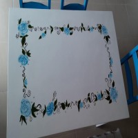 Filiz Hanım'ın baştan yarattığı Ikea Jokkmokk masa takımı