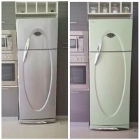 Sina hanımın boyadığı bulaşık makinesi ve buzdolabı