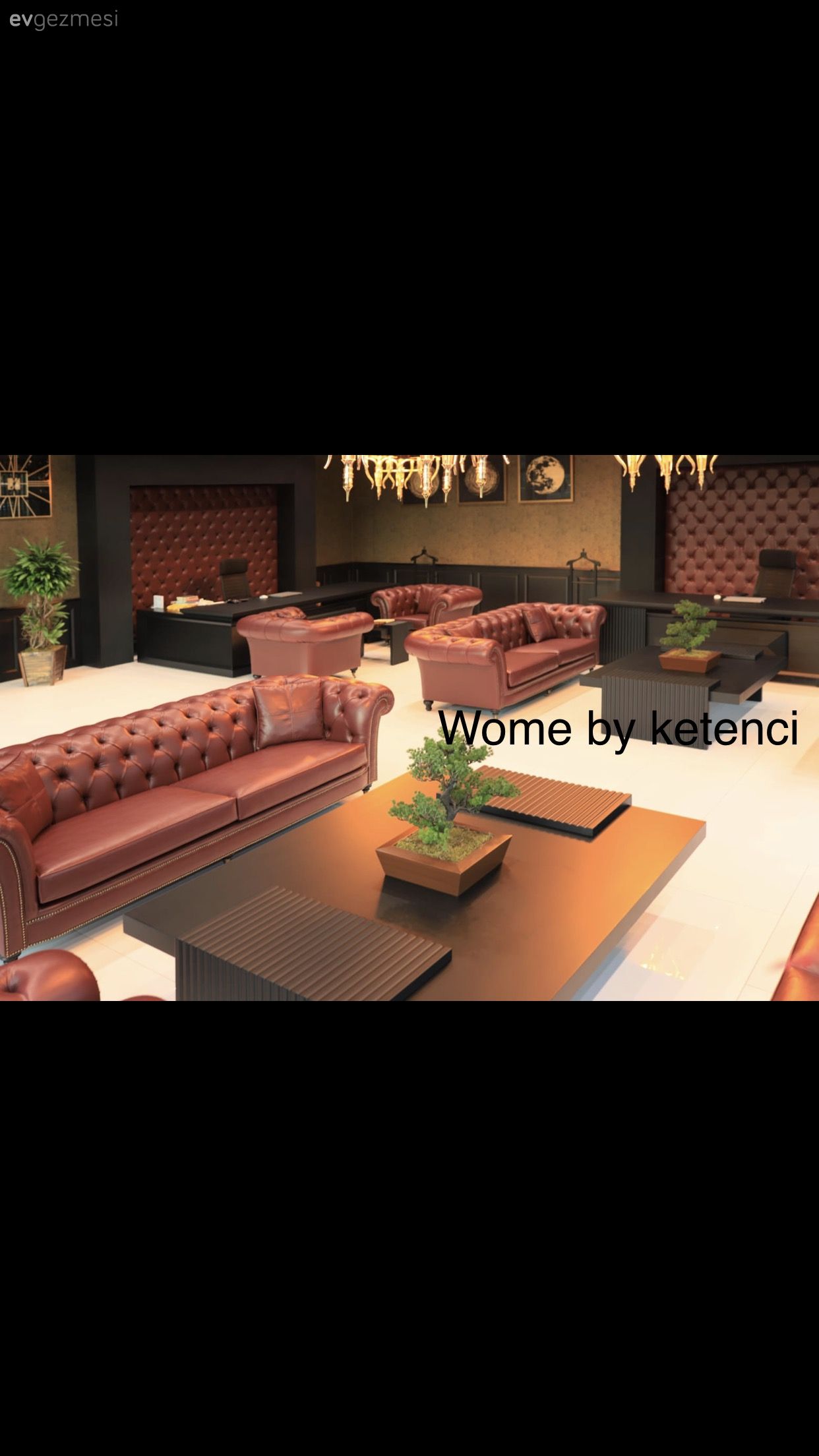 siyah ofis detayları