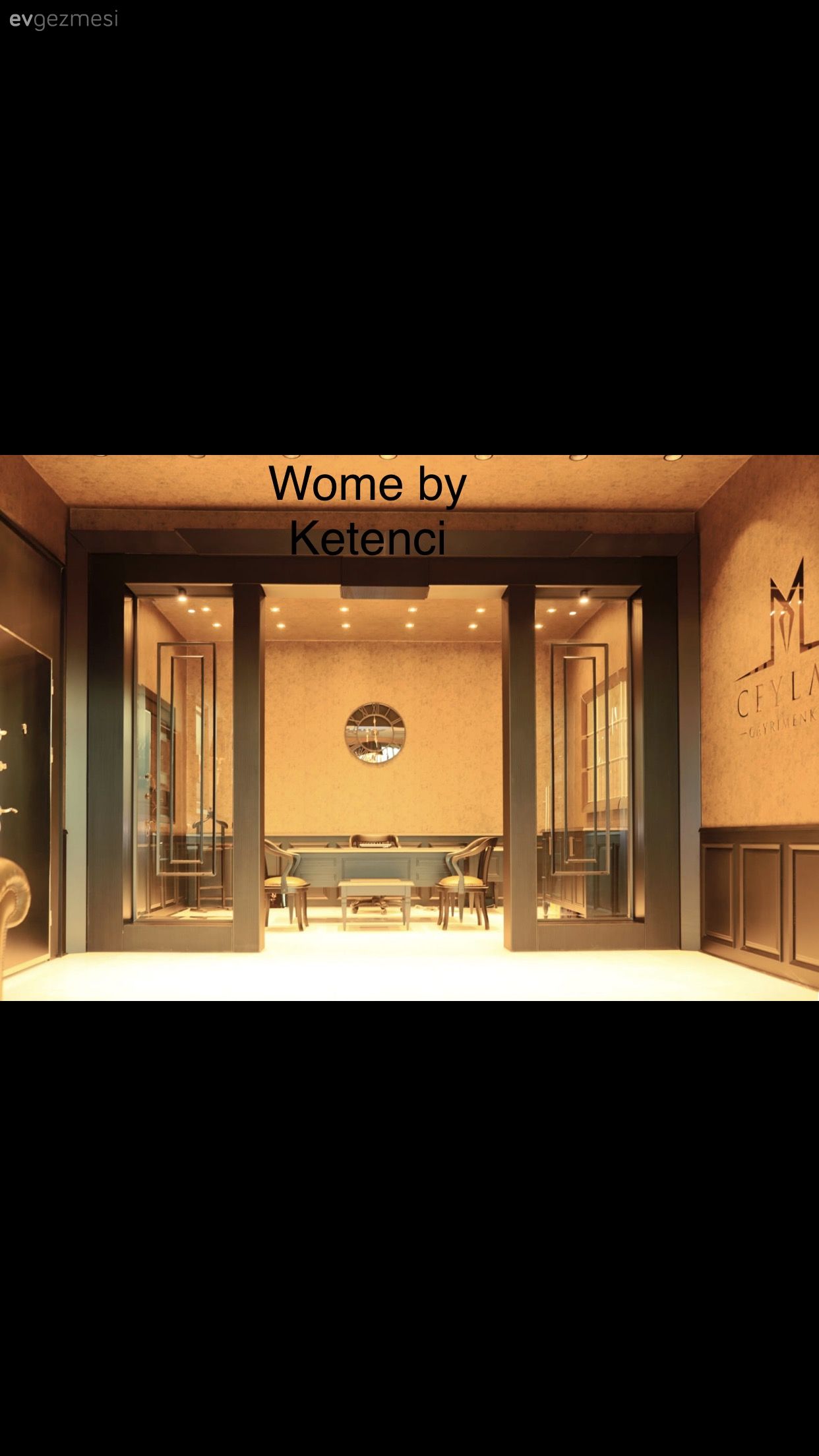 siyah ofis detayları