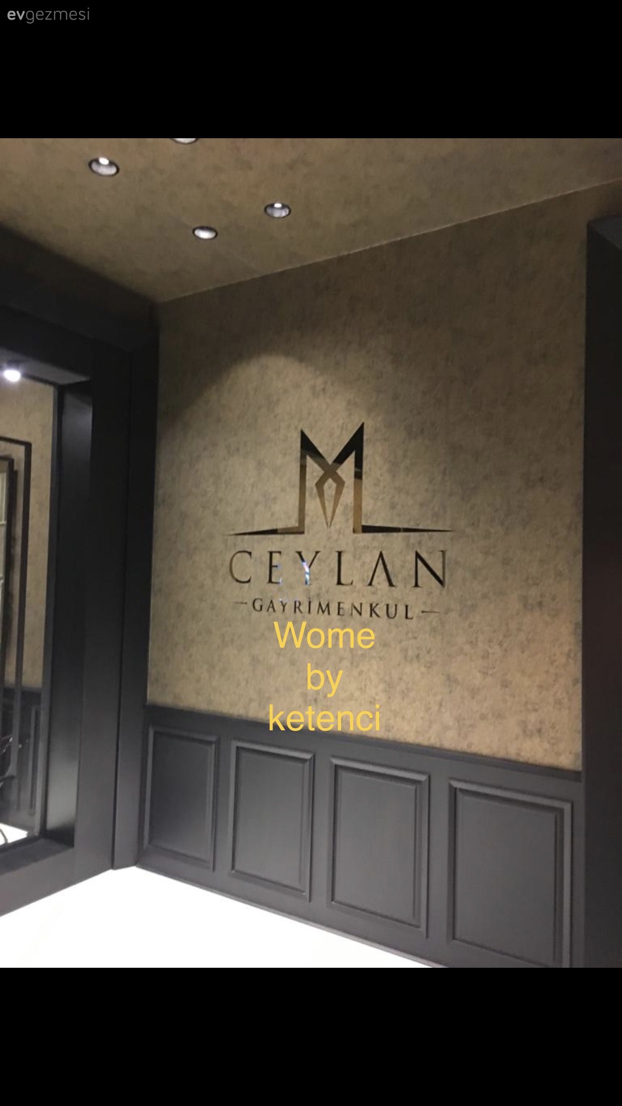 siyah ofis detayları