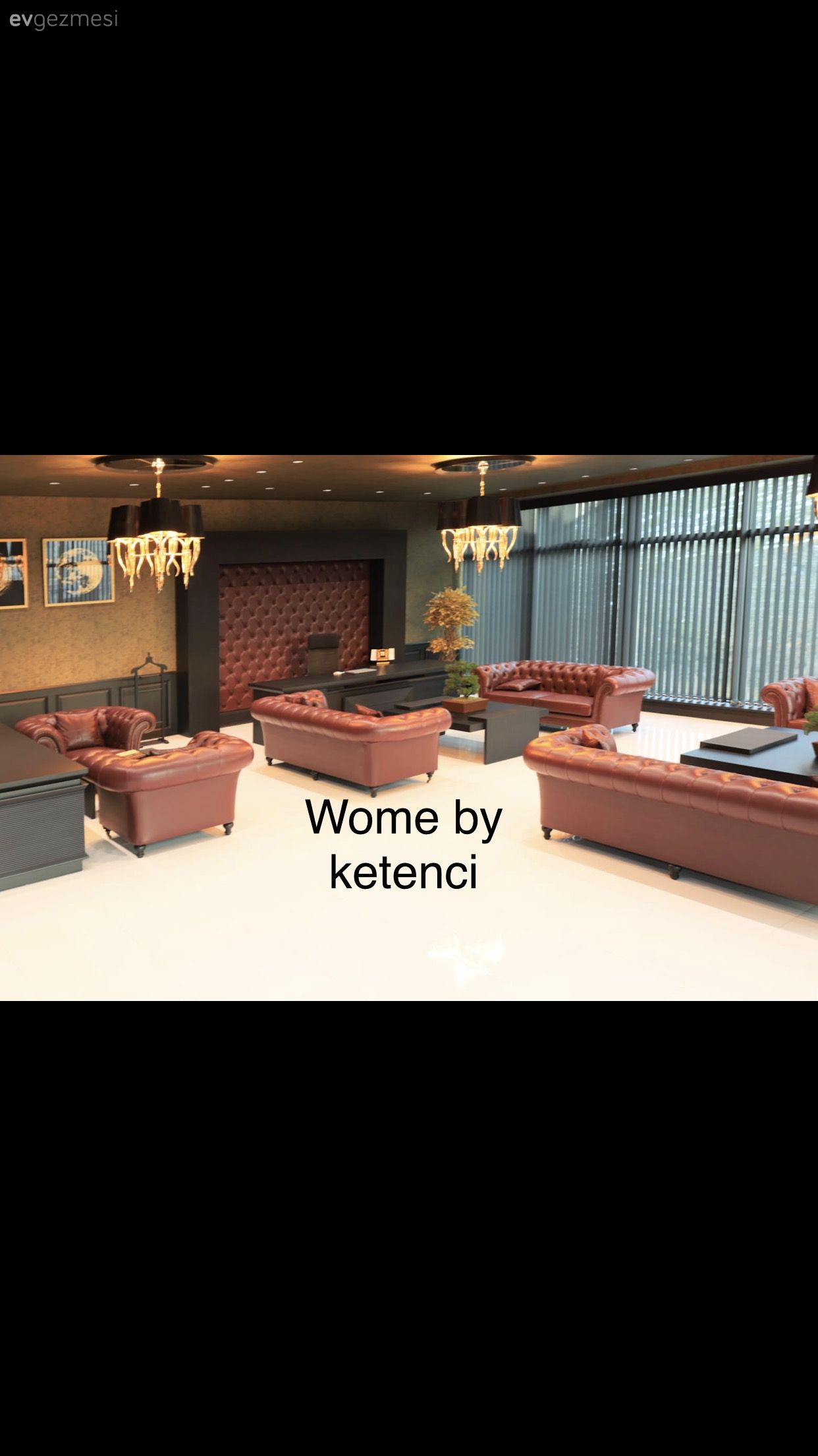 siyah ofis detayları