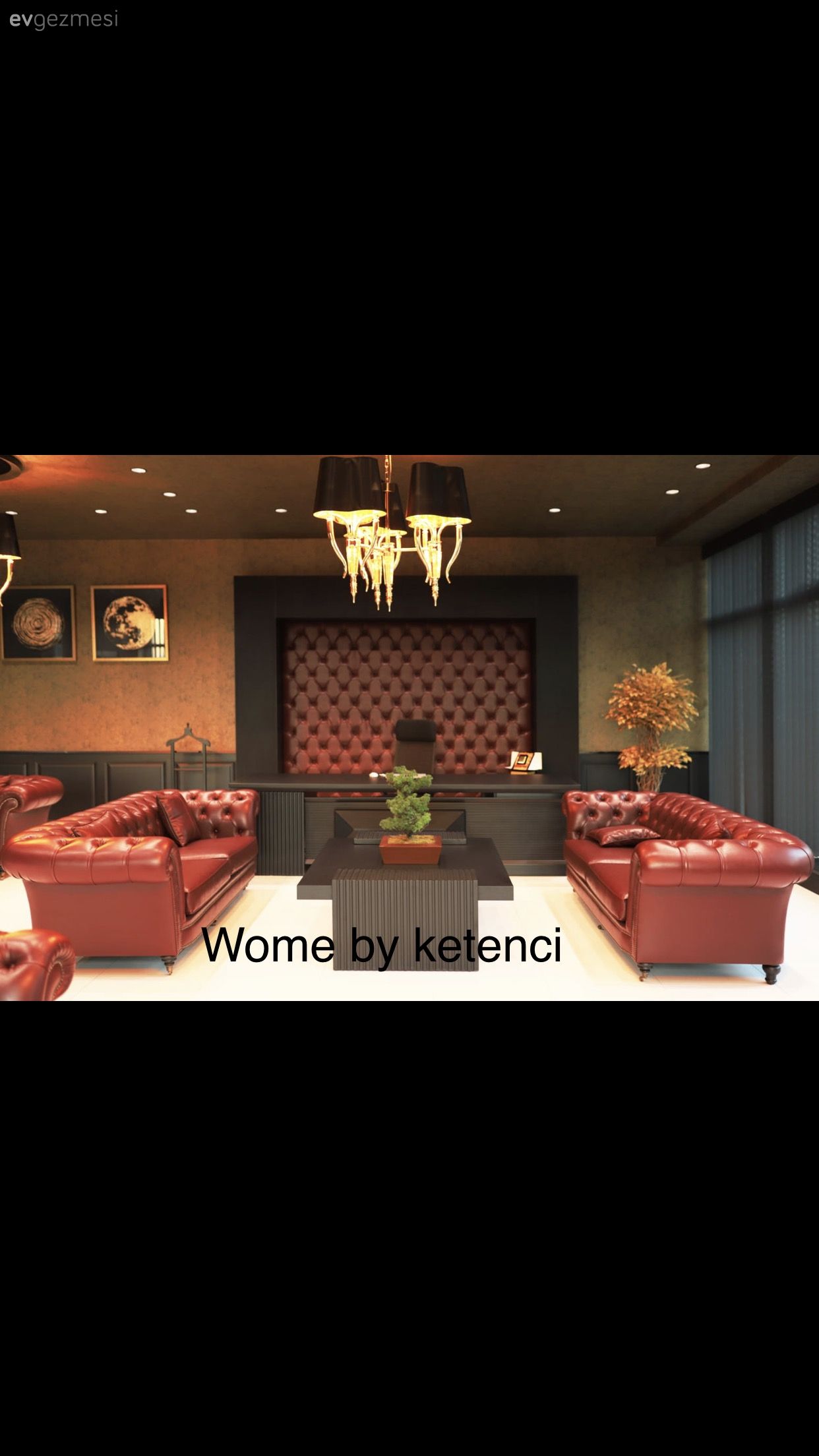 siyah ofis detayları