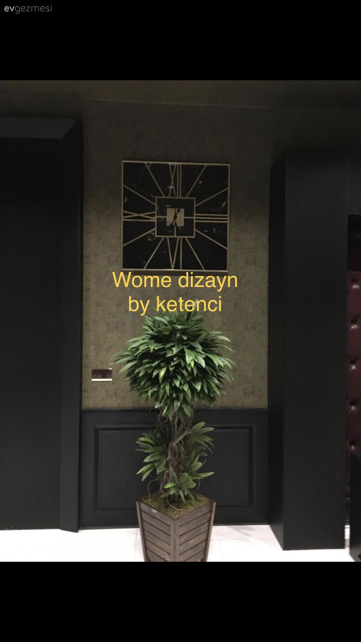 siyah ofis detayları