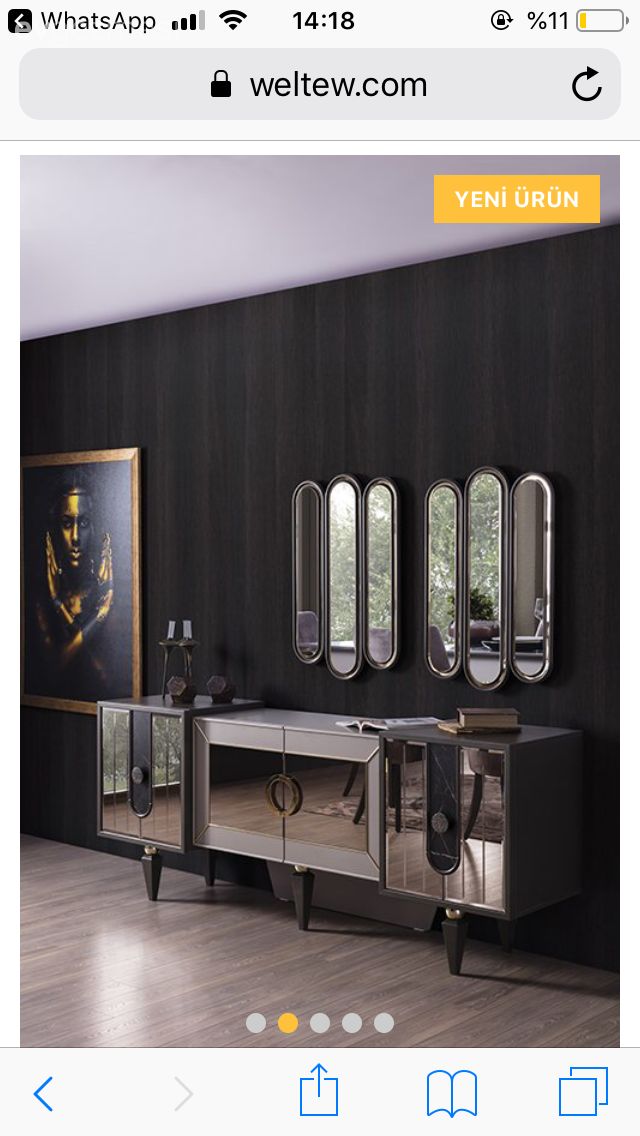 Salon için perde ve halı