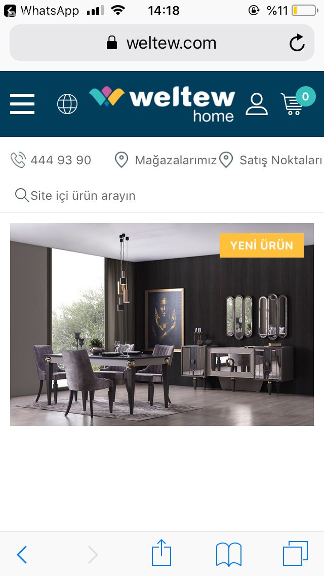 Salon için perde ve halı