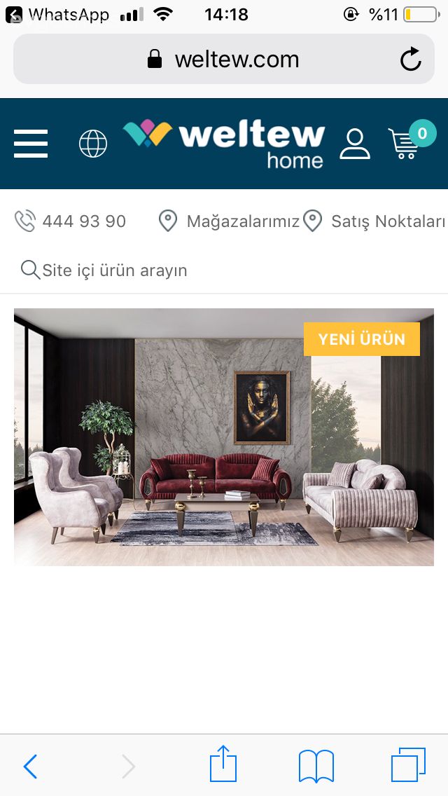 Salon için perde ve halı