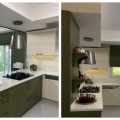Yeşil ve Beyazın Buluştuğu U-Tipi Bu Mutfakta Kalite Algısı Yüksek!