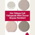 Her Odaya Çok Yakışacak Nötr Duvar Boyası Renkleri