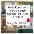 Perde Konusunda Kafası Karışık Olanlar İçin Perde Fikirleri!