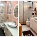 Öncesi&Sonrası: Pembe Duvarlı Banyo Beyazla Yeni Bir Boyut Kazanmış
