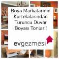 Boya Markalarının Kartelalarından Turuncu Duvar Boyası Tonları!