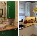 Ev Gezmesi: Yeşilin Cazibesi Banyoda Rustiğin Sıcaklığı da Mutfakta!