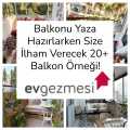 Balkonu Yaza Hazırlarken Size İlham Verecek 20+ Balkon Örneği!