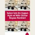 Salon İçin En Uygun Açık ve Nötr Duvar Boyası Renkleri