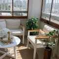 Bu Keyifli Balkon Her Mevsim İçin Uygun Durumda