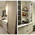 Üç Tarafı Dolapla Çevrili Bu Mutfağı Açık Dolaplar Ferahlatmış!