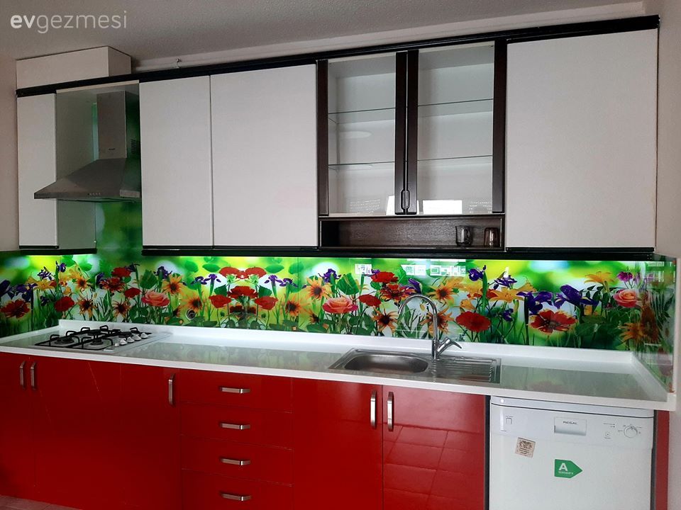 Mutfak Tezgah Arası Cam Panel