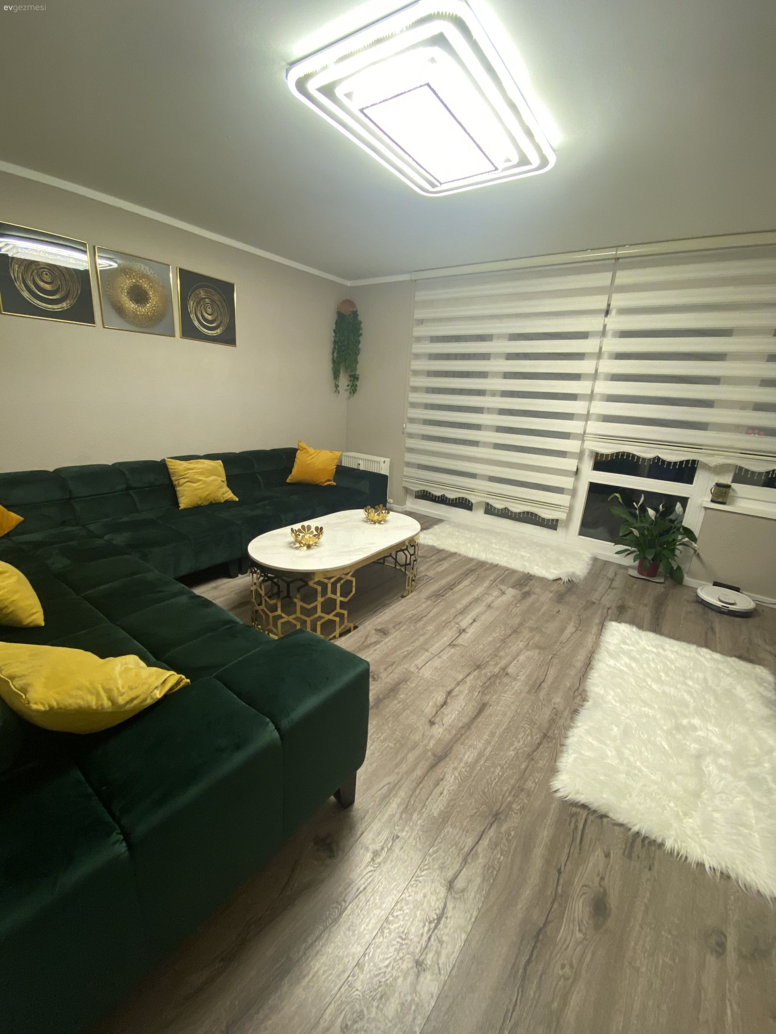 Buda benim oturma odan ve mutfagim