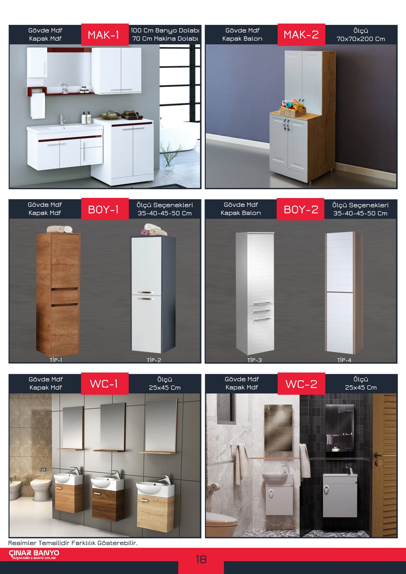 DUŞAKABİN VE BANYO DOLABI TERCİHİ