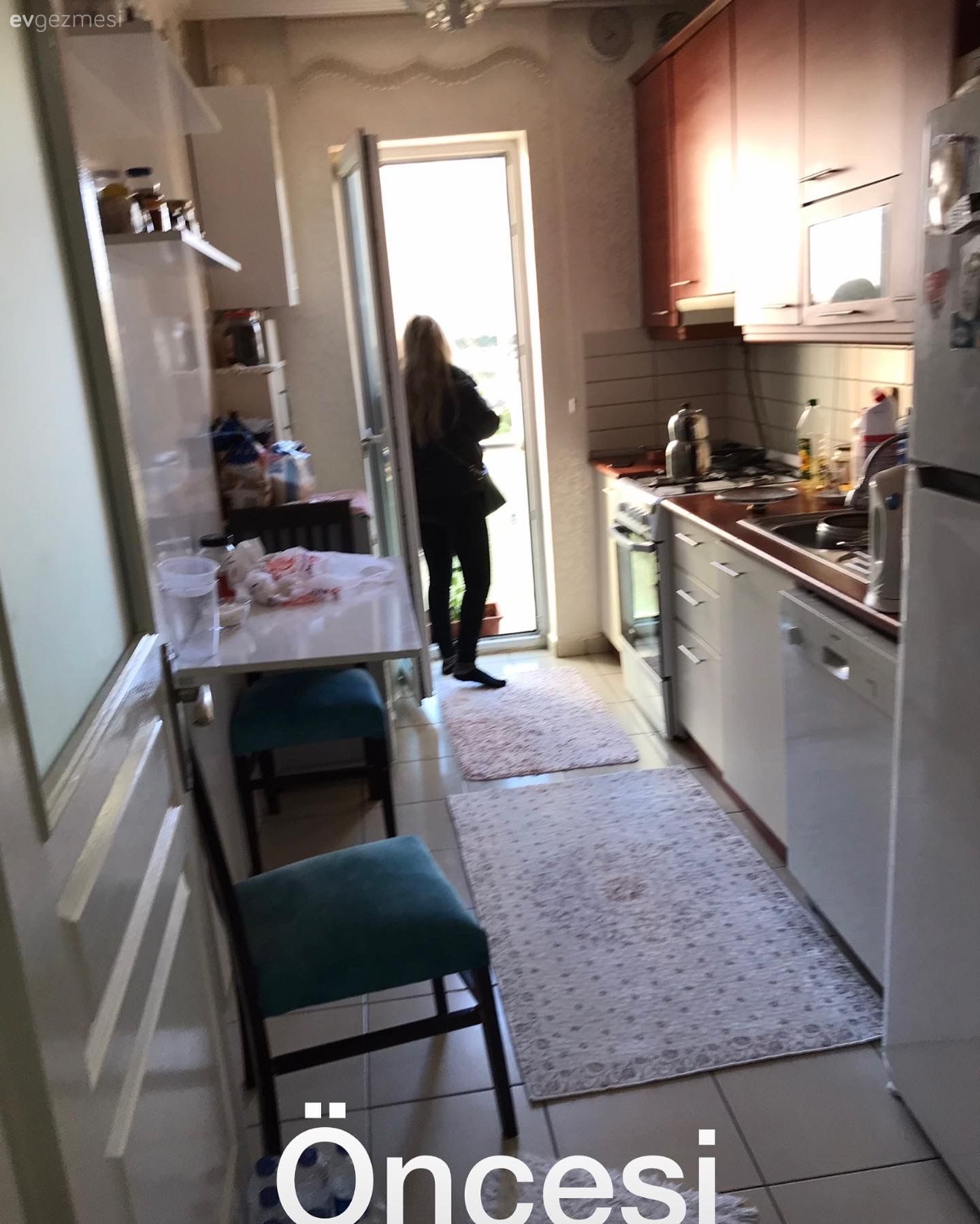 Bir kaç ay önce taşındığım evimin yenilediğim mutfağı, öncesi sonrası