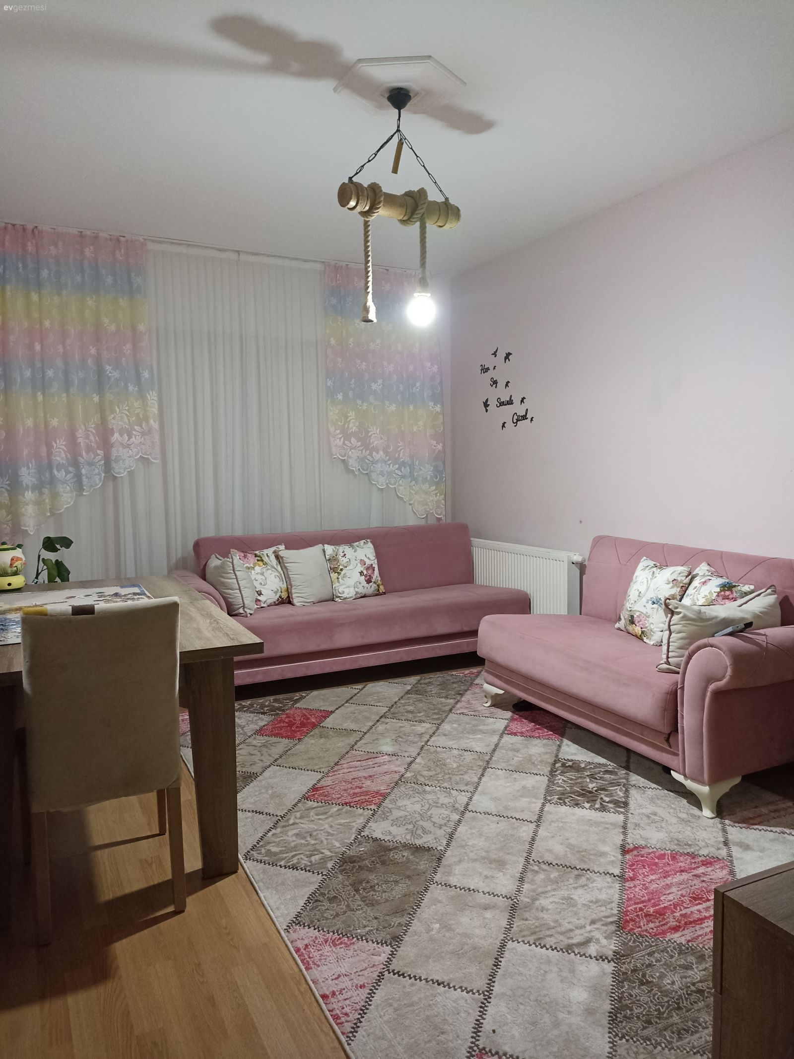 Oturma odam ve mutfağım....